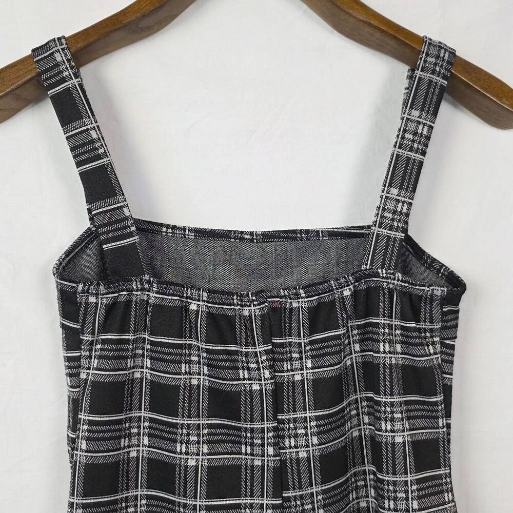 Forever 21 Plaid Mini Dress Black White Small - Picture 6 of 9